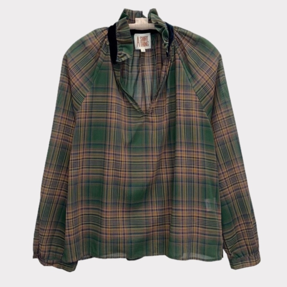 A Shirt Thing Josephine Plaid - Hunter